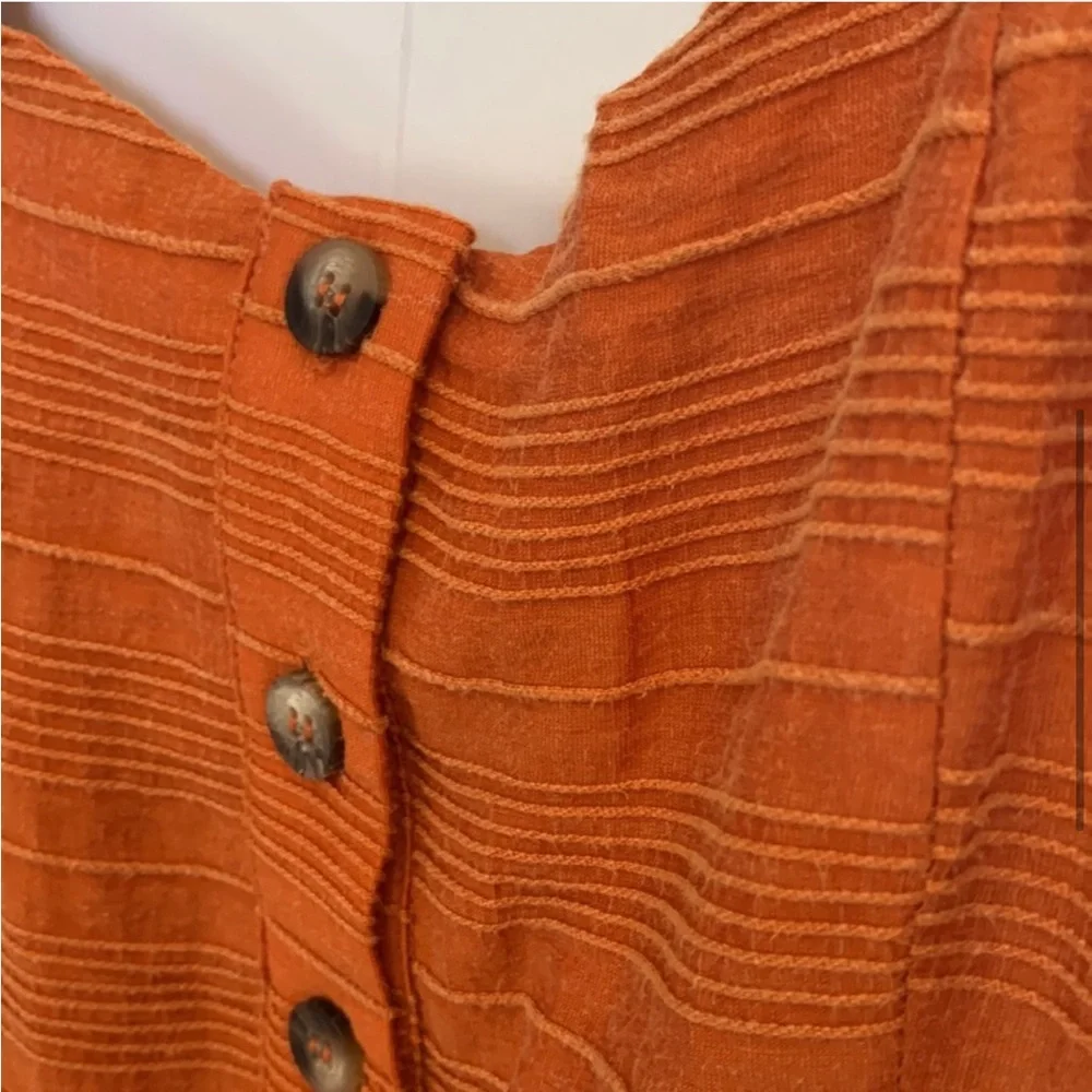 Tularosa Orange Midi Tara Dress Size M - Picture 7 of 7